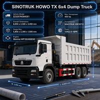 Подержанный самосвал HOWO TX 6x4, дизельный, Евро II, 10 колес, грузоподъемность 40 тонн, Sinotruk, для строительства в Африке