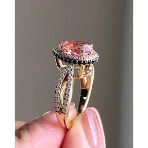 Anillo de Plata de Ley 925 con Diamante Moissanita para Mujer, para Conjuntos de Joyería Nupcial, Anillos de Compromiso, Anillos de Aniversario - Product Image 4