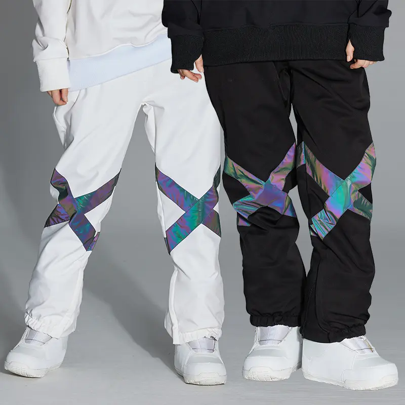 Yüksek kalite erkekler/kadınlar çift spor paten pantolon erkek dağ kar kayak pantolon