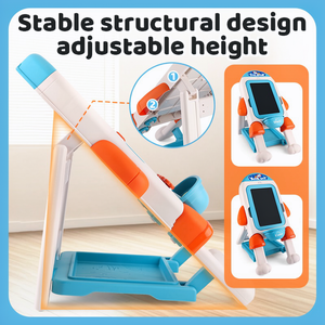 Pizarra Magnética de <span class=keywords><strong>Dibujo</strong></span> 2 en 1, Pizarra de Doble Cara con Diseño de Cohete, para Niños - Product Image 4