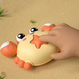 Giocattolo di attrito per granchio creativo educazione precoce interessante disegno colorato a forma di cartone animato stampa e Go giocattoli granchio - Product Image 3