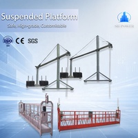 Plateforme de travail suspendue en acier ZLP800, plateforme suspendue de 7,5 m, gondole de construction pour les bâtiments de grande hauteur