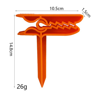 Clip per asciugamano da spiaggia, rettangolare, in plastica ABS, tipo gancio, per uso esterno e da viaggio, fermiabiti, confezione da 4 - Product Image 4