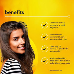 20 Minutos Color Reverse Q8 K-up Removedor de tinte de color de cabello Borrador de pigmento artificial para eliminación de color permanente y semipermanente - Product Image 3