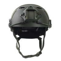 Casque tactique léger et rapide pour l'extérieur avec doublure EVA/EPP, en ABS, pour jeu CS, avec trous