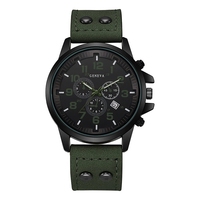 Nouvelle montre à quartz ronde polyvalente, style européen et américain, grand cadran, montre-bracelet décontractée pour les affaires