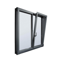 Ventana Abatible de Aluminio con Certificación CE, Marco Delgado, Aislamiento Acústico y Protección Contra Huracanes