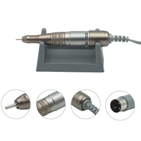 Ponceuse à ongles électrique professionnelle portable OEM AH200 en métal, jusqu'à 35 000 tr/min, forme stylo, avec embouts de retrait