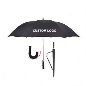 Logo 30Inch 8K Golf Extra <b>Large</b> Size Windproof <b>Umbrella</b> Automatic Open - Product Image 6