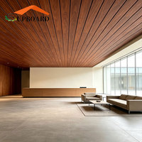 Panneau de plafond en PVC durable et résistant à l'humidité, et panneau stratifié léger pour la décoration des murs et des plafonds intérieurs de la maison et du bureau