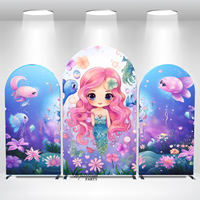 Potable en alliage d'aluminium Tube anniversaire mariage bébé douche fête arc toile de fond couverture de support mural