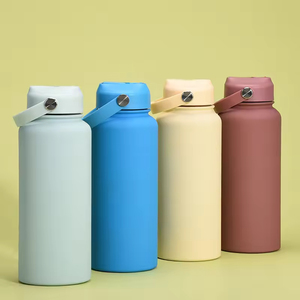 Bouteille d'eau isotherme en acier inoxydable 500 ml, double paroi, design minimaliste, portable pour les voyages - Product Image 3