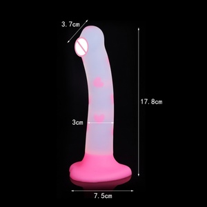 Nouveau Dildo en TPE Transparent avec Ventouse, Plug Anal, Dispositif de Masturbation, Dildo Transparent Confetti, Meilleurs Jouets Sexuels pour Femmes - Product Image 3