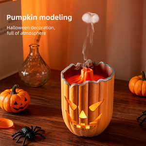 Humidificador USB de 5V con Forma de Calabaza de Halloween, 300 ml, Función de Temporizador, Difusor de Aromaterapia con Aceites Esenciales, Luz Nocturna LED - Product Image 3