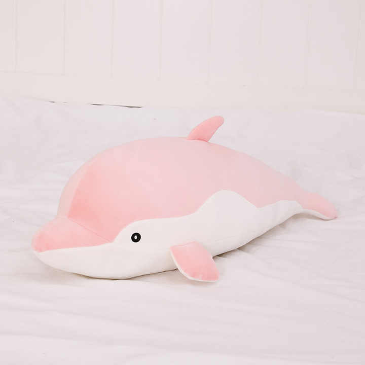 Wholesale Customized Dolphin Plush Toys Large Size Oceanarium Gift Stuffed Animal Children's Sleeping Pillow