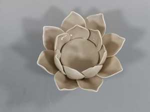 Commercio all'ingrosso di Porcellana Fatti A Mano Ornamento di <span class=keywords><strong>Ceramica</strong></span> Fiore di Loto Supporto di Candela Tealight - Product Image 5