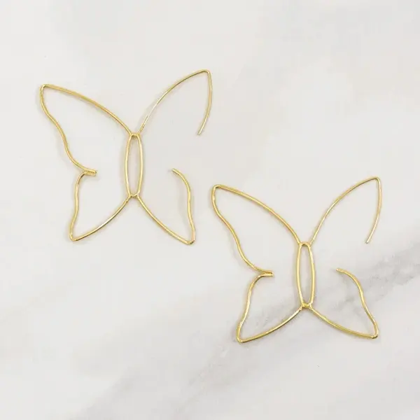 Trendy Wedding Women Big Butterfly Earrings 2021 Elegant Temperament Jewellery Gift Just You Yourself