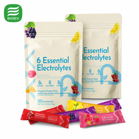 BioLex OEM Marque Privée 6 Électrolytes Essentiels en Poudre Mélange pour Boisson Sans Sucre Compatible Keto Sachets d'Hydratation Poudre d'Électrolytes
