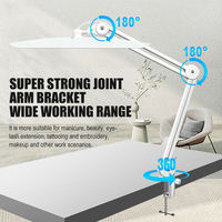 Lampe de bureau LED de luxe sans ombre, 38W 3500LM, économe en énergie, pour manucure, table à ongles, idéale pour salon