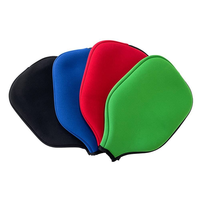 Housse de protection personnalisée en néoprène réutilisable pour raquette de pickleball, portable, résistante aux rayures et à la poussière, avec fermeture éclair latérale, pour le divertissement