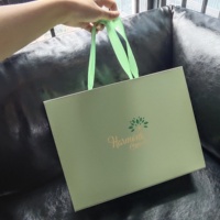Boîte cadeau rigide pliable de luxe en carton vert avec logo estampé or, boîte cadeau magnétique pour boutique de vêtements et de cosmétiques
