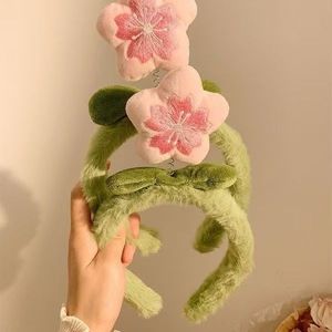 Băng đô hoa sang trọng dễ thương với hoa đào - Product Image 4