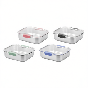 Lonchera Smash de Acero Inoxidable de 600 ml, Color Azul, Paquete de 6 - Product Image 2