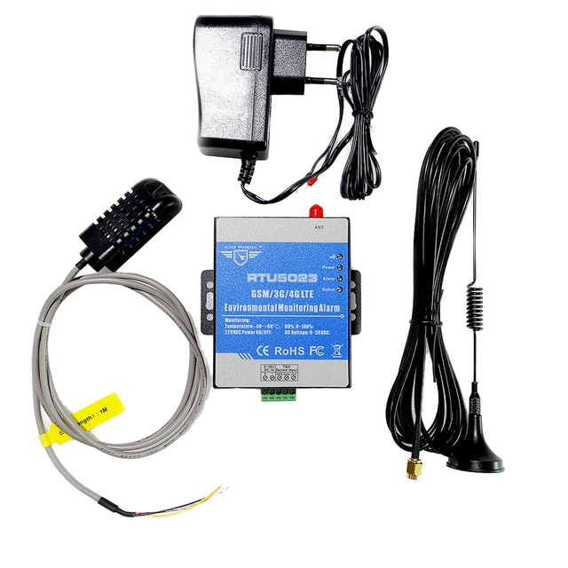 RTU5023 GSM 4G Remote Monitor Alarm System Motion Sensor AC/DC Power Loss Alert ABS Tuya Smart APP Support Timer 100-200m