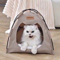 Tente-niche pour animaux de compagnie, quatre saisons, universelle, fermée, détachable, portable, pliable, imperméable, respirante, pare-soleil, pour chat et chien