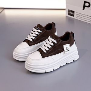 <span class=keywords><strong>Mocasines</strong></span> de invierno para <span class=keywords><strong>mujer</strong></span>, zapatos de tabla transpirables de suela gruesa con aumento de altura de otoño, estilo suave versátil para estudiantes resistente al desgaste - Product Image 6