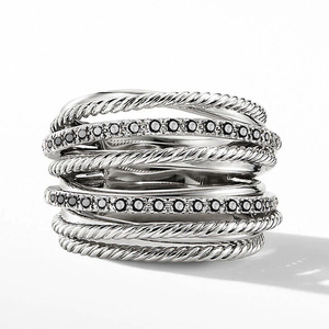 Bague à motif croisé simple pour femme - Product Image 2