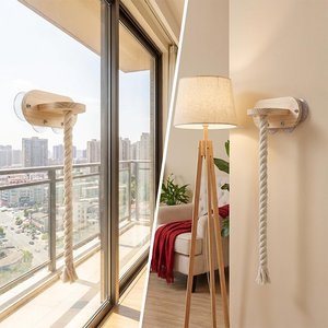Wall Mounted <b>Cat</b> <b>Scratching</b> <b>Post</b> Solid Pine 1 Level Minimalist Indoor <b>Cat</b> Tree Easy To Assemble - Product Image 1
