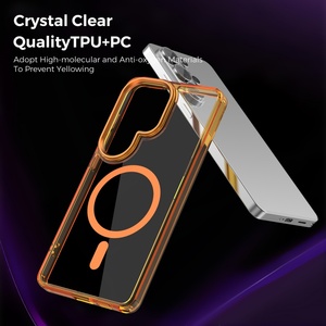 Fundas Magnéticas Transparentes para Teléfono Móvil Samsung S26 S22 S23 S24 Ultra A57 A36 A56 A26 A17 A15 A55 A37 A35, Resistentes a Impactos - Product Image 4