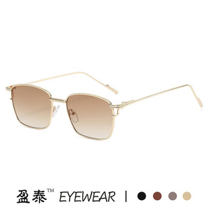 Yingtai Eyewear Metal <b>Frame</b> <b>Square</b> Sunglasses UV400 Women Fashion Street Style - Product Image 5