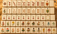Pola Seni Karakter Perjalanan ke Barat Tradisional Tionghoa Kustom, Ubin Mahjong Amerika Bergaya Kartun Mitologi untuk Pesta dan Hadiah