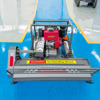 Tondeuse à gazon industrielle télécommandée sans fil 24V, monocylindre 4 temps, 9 CV, diesel, avec plateau de coupe antidérapant et ventilation forcée