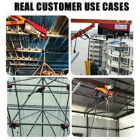Mini Grúa de Elevación Eléctrica con Cabrestante y Control Remoto para Exteriores, Capacidad de 400Kg, 500Kg, 800Kg, 1000Kg, 1200Kg, con Cable de Acero, Mini Polipasto Eléctrico Pequeño