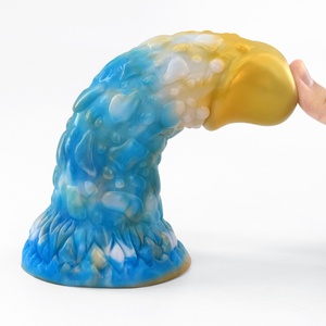 Prix de gros usine, Grand Dildo XXL en matière douce à surface soyeuse, Dildo pénis animal, Pénis artificiel pour hommes - Product Image 1