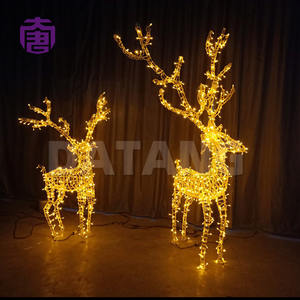 Luces de cadena LED de reno de color personalizado, impermeables IP65, para fiestas en interiores, decoraciones navideñas para exteriores durante todo el año, con certificación CE. - Product Image 4