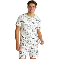 T-shirt imprimé pour adulte motif bébé panda, haut pour adulte avec boutons-pression sur l'épaule pour homme, jolies tenues ABDL