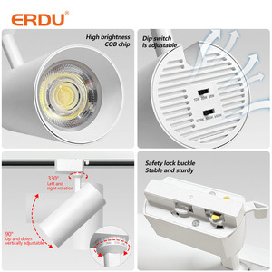 3CCT Smart professionale 30W luce a <span class=keywords><strong>binario</strong></span> regolabile in alluminio faretto per progetto di illuminazione in Showroom Shop Exhibition - Product Image 2