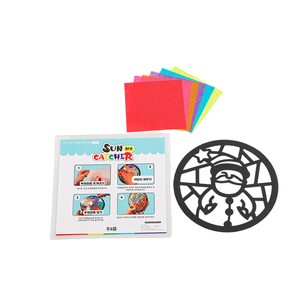Custom DIY Suncatcher Cartoon Crafts Toys for Children Paper Handicraft Funny Arts and Craft Gift for Boy Girl