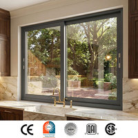 Ventanas y Puertas de Aleación de Aluminio, Ventanas Corredizas de Aluminio, Ventanas Insonorizadas con Doble Acristalamiento y Rotura Térmica con Diseño de Rejilla