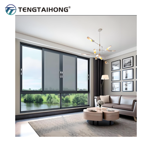 Hợp kim nhôm trượt đôi kính cửa sổ dân cư cho khách sạn & bên ngoài sử dụng năng lượng Sao đủ điều kiện cách nhiệt - Product Image 3