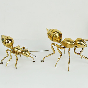 Produttore personalizzato artigianato in metallo fatto a mano statua animale statua in ottone formica - Product Image 3