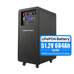 Batería Móvil de Litio Ferrofosfato 51.2V 684Ah 35kWh, Paquete de Baterías de Iones de Litio para Sistema Solar Doméstico - Product Image 1