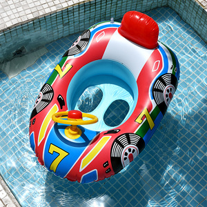 Anillo de natación inflable Tanyozhe de 60x45 cm con diseño de coche de dibujos animados para niños, flotador para piscina - Product Image 3