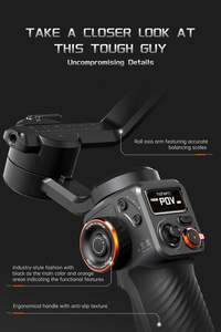 <span class=keywords><strong>Stabilisateur</strong></span> de cardan <span class=keywords><strong>Hohem</strong></span> iSteady M6 pour Smartphone Gimbal de téléphone portable à 3 axes Écran OLED intégré avec inception Motion Timelapse - Product Image 5