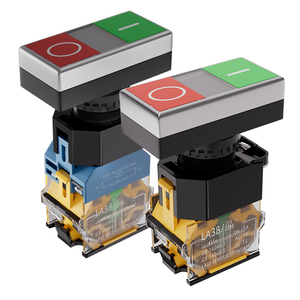 220VAC LA38-11BH hai đầu ánh sáng nút 22mm 1no1nc Đồng IP40 vít thiết bị đầu cuối đầy đủ chiếu sáng tối đa hiện tại 10A - Product Image 1