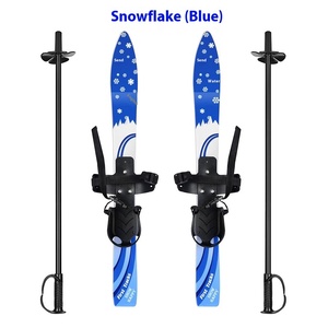 Tabla de esquí doble <span class=keywords><strong>Junior</strong></span> con palo de nieve Snowboard de plástico para niños para invierno Deportes de ocio al aire libre al por mayor - Product Image 2